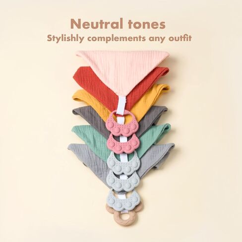 Bibs Beabs 6 عبوات مع Teether قابلة للتلقي in Kuwait