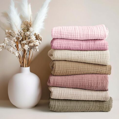 lulumoon Fitted Pack and Play Sheets: Soft Muslin Cotton for Chicco Playard Mattress - Neutral Colors for Boys and Girls in Kuwait
