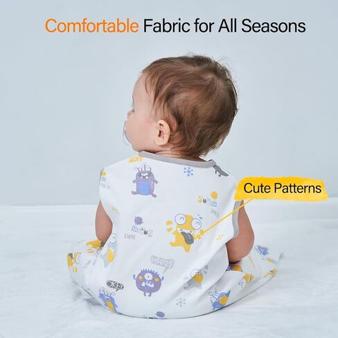 XUNTA 0.5 TOG Sleep Sack 100% Cotton Wearable Blanket, Summer Lightweight Toddler Sleeping Bag with 2-Way Zipper for Boy Girl in Saudi Arabia