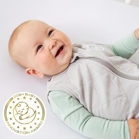 Dreamland Baby Lightweight Bamboo Viscose Sleep Sack (0-6 Months). 1.0 TOG Ultra Soft Blanket w/ 2-Way Zipper. 95% Viscose, 5% Spandex (Sage) in Kuwait