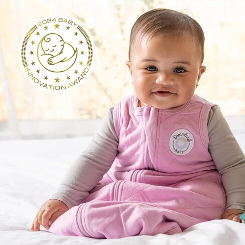Dreamland Baby Lightweight Bamboo Viscose Sleep Sack (0-6 Months). 1.0 TOG Ultra Soft Blanket w/ 2-Way Zipper. 95% Viscose, 5% Spandex (Sage) in Kuwait
