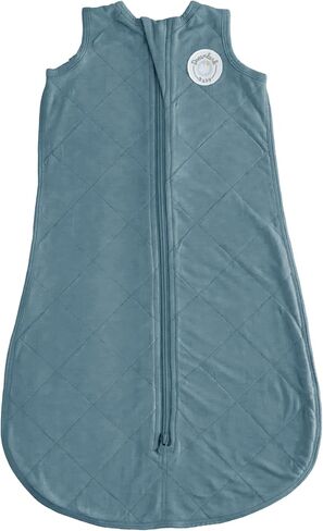 Dreamland Baby Lightweight Bamboo Viscose Sleep Sack (0-6 Months). 1.0 TOG Ultra Soft Blanket w/ 2-Way Zipper. 95% Viscose, 5% Spandex (Sage) in Kuwait
