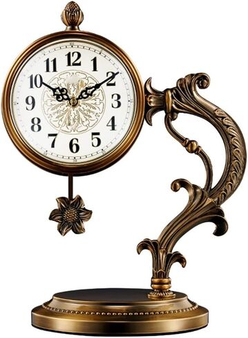 Sitting Clock, Living Room, Household Clock Ornaments, Desktop Clock, Retro Sitting Clock in Saudi Arabia