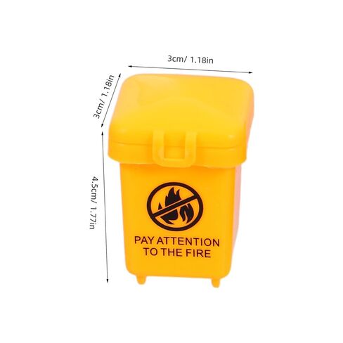 Toyvian 20pcs Mini Trash Can - Mini Toy Garbage Can - Small Desktop Storage Bin with Lids for Trash Party Favor Garbage Truck Birthday Decoration in Kuwait