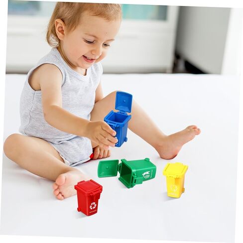 ألعاب الأطفال الصغار الصغار ألعاب الأطفال ألعاب الأطفال 4pcs يمكن للقمامة Toy Desk Mini Trash القمامة البلاستيكية يمكن أن تلعب سلة النفايات الصغيرة القمامة علب القمامة المصغرة حاويات إعادة تدوير صندوق إعادة التدوير in Saudi Arabia