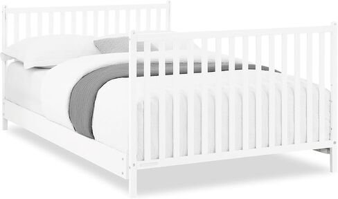 Delta Children Ruby 6-in-1 Crib & Change Table Set 2 قطعة-GreenGuard Gold Certified ، Bianca White in Kuwait