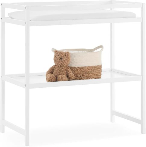 Delta Children Ruby 6-in-1 Crib & Change Table Set 2 قطعة-GreenGuard Gold Certified ، Bianca White in Kuwait