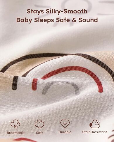 Yoofoss Baby Crib Sheets 2 Pack for Boys and Girls - 52 × 28 ملاءمة ورقة سرير محايدة للسرقة القياسية والمرتبة الصغار ، عالم حيوانات ميكروفيات ناعمة فائقة التنفس in Saudi Arabia