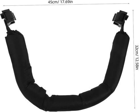 PRETYZOOM Detachable Stroller Armrest Handle Replacement Guardrail for Easy Installation and Cleaning Secure Grip Stroller Accessories Compatible with Models in Saudi Arabia