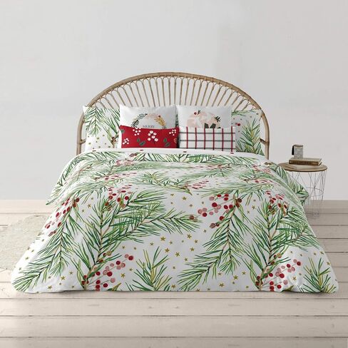 BELUM | Christmas Duvet Cover 50% Cotton - 50% Polyester, Duvet Cover with Buttons Lapland 4 140x200 in Saudi Arabia