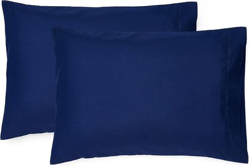 EXQ Home Toddler Pillowcases 13x18 Travel Pillow Case Set of 2, Small Pillow Case Fits Baby Pillow Sized 12x16, 13x18, Kids Pillowcases 2 Pack Machine Washable with Envelope Closure(Navy) in Kuwait