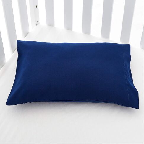 EXQ Home Toddler Pillowcases 13x18 Travel Pillow Case Set of 2, Small Pillow Case Fits Baby Pillow Sized 12x16, 13x18, Kids Pillowcases 2 Pack Machine Washable with Envelope Closure(Navy) in Kuwait