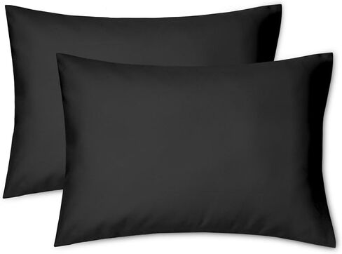 EXQ Home Toddler Pillowcases 13x18 Travel Pillow Case Set of 2, Small Pillow Case Fits Baby Pillow Sized 12x16, 13x18, Kids Pillowcases 2 Pack Machine Washable with Envelope Closure(Navy) in Kuwait
