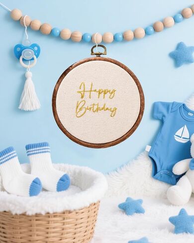 علامات البدل الشهرية علامات Discers ، زخرفة عيد ميلاد سعيد لغرفة الرضع ، علامة إعلان خشبية ، علامات عيد ميلاد ، هدية دش ، دعائم صور قابلة لإعادة الاستخدام (نص صغير بني) in Kuwait