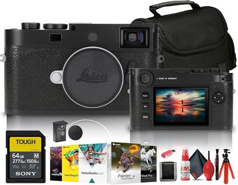 Leica M11-P Rangefinder Camera (Silver) (202-14) + 64GB Memory Card + Bag + Card Reader + Corel Photo Software + Flex Tripod + Memory Wallet + Cleaning Kit in Saudi Arabia