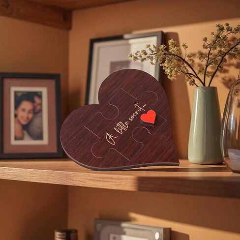 KATINAT Grandparent Reveal Keepsake, Pregnancy Announcement for Grandparents, Baby Announcement Sign, Sonogram Picture Frame Wooden Keepsake Box, First Time Grandparents Gift (White Heart) in Saudi Arabia