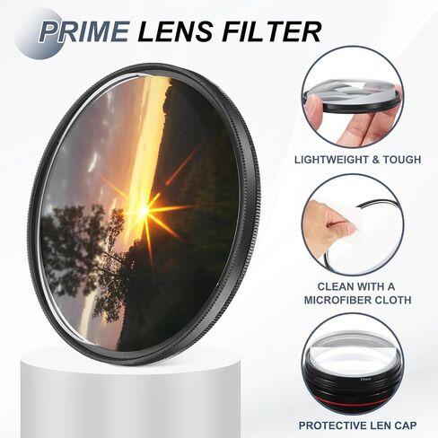 PATIKIL 49MM CAMERA CAMER FILTER ، GHOST CENTER MOTION SPERE SPEED SPEED FLUR in Saudi Arabia