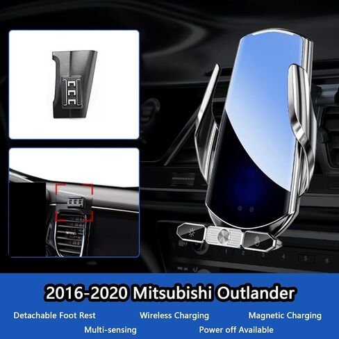 حامل هاتف السيارة لـ Mitsubishi Outlander 2016-2020 ، حامل قابلة للتعديل 360 درجة ، قبضة آمنة ، وسهلة الاستخدام ، ويدًا مجانية للقيادة الآمنة ، والتصميم اليومي المتين in Saudi Arabia
