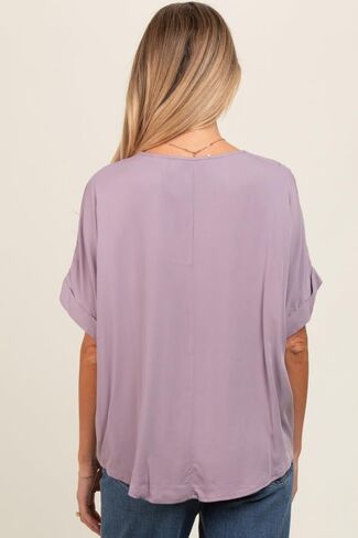 Pinkblush v-neck pin-tuck تفاصيل أمومة أعلى in Saudi Arabia