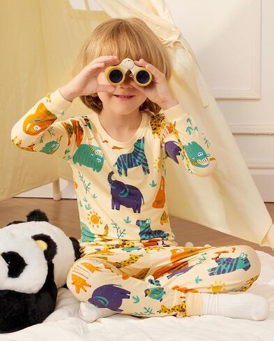 Bamboo Viscose Toddler Pajamas Boys Girls Baby 12m-8y PJS مجموعات الأطفال 2pcs in Saudi Arabia