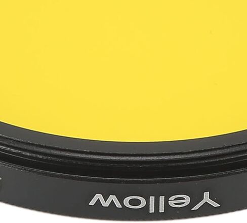 Fydun 55mm Lens Filter Full Color Lens Filter Pantical Class Digital Camera Filter Filter High Definity Filts Filter for Nikon (الأصفر) in Saudi Arabia