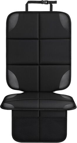 Car seat Protection pad, The thickest pad for car seat Cushions, Waterproof 600D Fabric car seat Cover, Anti Slip Backing mesh Pocket, Suitable for Infants and Pets (1 Piece) in Saudi Arabia