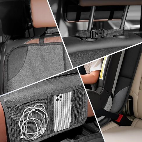 وسادة حماية مقعد السيارة ، وسادة الأثخن لوسائد مقعد السيارة ، وغطاء مقعد السيارة مقاوم للماء 600D ، وجيب دعم الانزلاق ، ومناسبة للرضع والحيوانات الأليفة (قطعة واحدة) in Kuwait