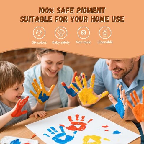 Vidwanhome White Family Handprint Kit - إطار ذي تذكار Craft Craft ، ومجموعات طباعة يدوية الطفل ، وهدايا عائلية للأم الجديدة ، والآباء الجدد ، والأجداد ، عيد الأب ، عيد الأم ، الذكرى السنوية (أبيض) in Saudi Arabia