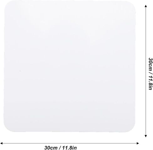 Tbest Acrylic Reflective Display Table Background Board Durable Scratch Easy Clean Clear Reflection for Photography Jewelry Watches 30x30cm (White) in Saudi Arabia