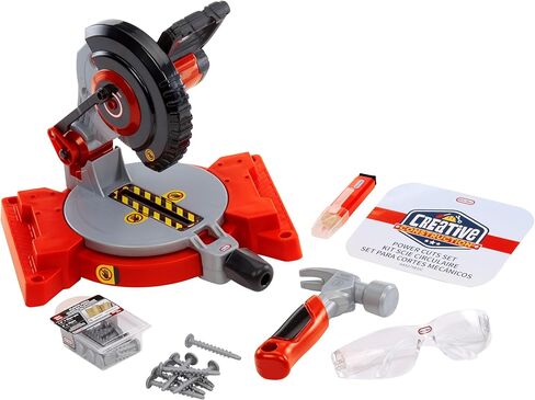 Little Tikes Creative Construction Power Cuts Set with 6 Accessories, Pretend Play Construction Set, for Boys and Girls Ages 3+ Years in Saudi Arabia