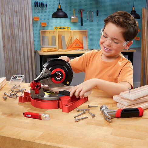 Little Tikes Creative Construction Power Cuts Set with 6 Accessories, Pretend Play Construction Set, for Boys and Girls Ages 3+ Years in Saudi Arabia