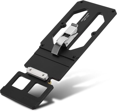 Track Saw Square, Guide Rail Square Fit for Powertec Rail Saw 90 Degree Right Angle Position Plate with Bracket Compact Aluminum Alloy in Saudi Arabia