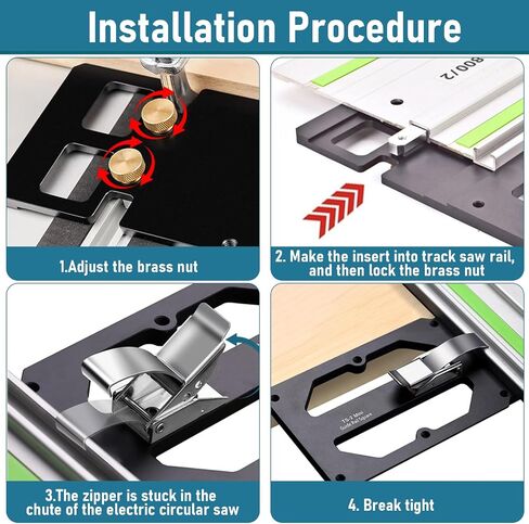 Track Saw Square, Guide Rail Square Fit for Powertec Rail Saw 90 Degree Right Angle Position Plate with Bracket Compact Aluminum Alloy in Saudi Arabia