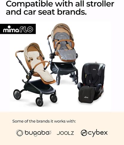 Mima عربة التبريد وسادة مع مروحة USB Flo Donut | Ultrable-Breathable Mesh Seat Liner | تصميم البطارية الخارجية لسلامة الطفل | ملاءمة عالمية لمدة 0-4 سنوات | للأيام الحارة والصيف in Saudi Arabia