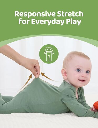 Patpat Baby Footies Boys Girls - Bamboo Viscose - Shipper & Non -Slip Romper Mitten - ملابس رضعية القدمين. in Kuwait