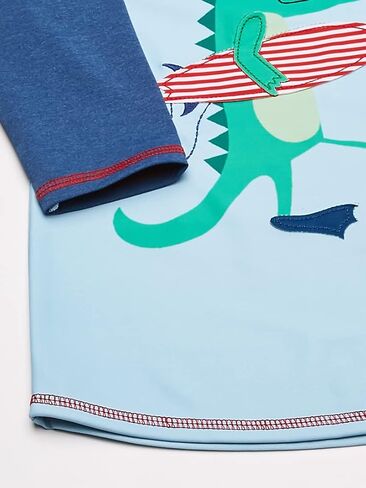 Mud Pie Boys' Alligator Rash Guard, Multi, 6-9 Months in Saudi Arabia