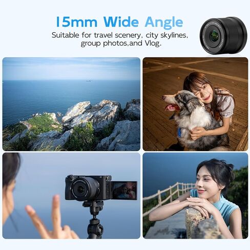 Viltrox AF 15mm F1.7 لكاميرا Fujifilm ، AF 15/1.7 X-Mount Lens ، Auto Focus APS-C لكاميرات Fuji X-Mount Cameras X-Pro2 X-Pro3 X-E3 X-E4 X-A10 X-A3 X-A5 X-A-S10 X-T20 X-T-T3 X-T1 X-E2S in Saudi Arabia