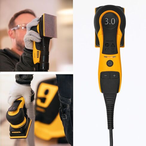 Mirka Deos 343x CV Slock Sander ، 3 مم مدار ، 3 "× 4" ، خفيفة الوزن ومريحة ، للنوافذ والأبواب والأثاث والاستخدام الخالي من الغبار in Saudi Arabia
