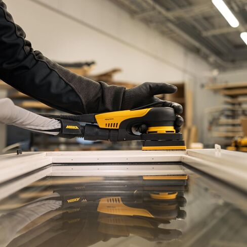 Mirka Deos 343x CV Slock Sander ، 3 مم مدار ، 3 "× 4" ، خفيفة الوزن ومريحة ، للنوافذ والأبواب والأثاث والاستخدام الخالي من الغبار in Saudi Arabia