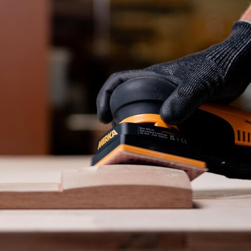 Mirka Deos 343x CV Slock Sander ، 3 مم مدار ، 3 "× 4" ، خفيفة الوزن ومريحة ، للنوافذ والأبواب والأثاث والاستخدام الخالي من الغبار in Saudi Arabia