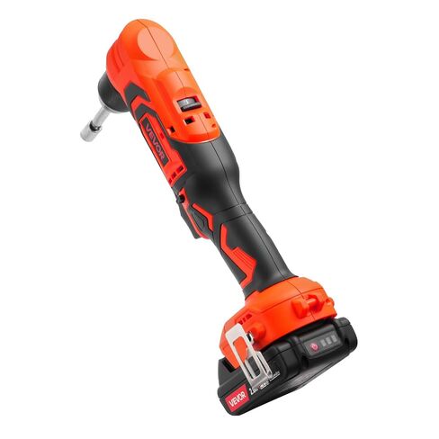 VEVOR Right Angle Drill, 3/8 Inch Chuck, 90 Degree Cordless Right Angle Drill with Brushless Motor, Battery, Charger, and Belt Clip, Adjustable Speed, for Fastening and Loosening in Tight Spaces in Saudi Arabia