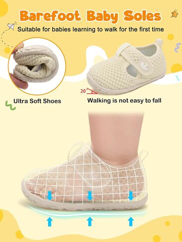 Feetcity Barefoot Baby Shoes Girls Boy Walking Shoes Withant Rity Withunt in Saudi Arabia