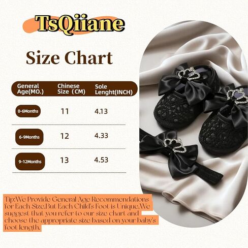 Newbron Baby Girls Mary Jane Shoes with Headband Soft Sole Anti-skidding Crown Bowknot Lace Princess Flats Infant Shower Wedding Dress Crib Shoes in Saudi Arabia