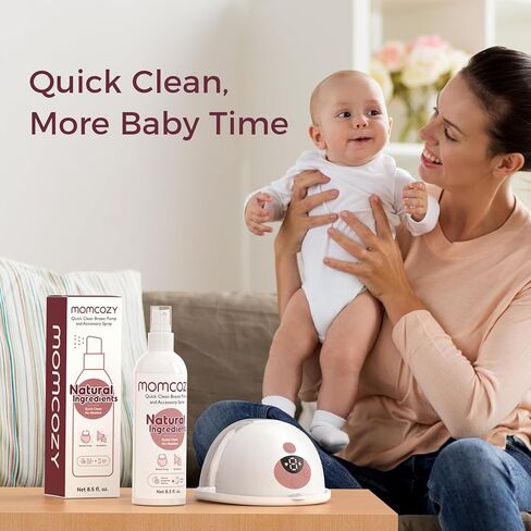 رذاذ تنظيف مضخة الثدي المحمولة Momcozy ، وإزالة الدهون الحليب الفعالة والخالية من المخلفات ، ورائحة الجريب فروت طبيعية ، ورذاذ المضخة لمضخة الثدي أو الملحقات ، ومنتجات الأطفال الأخرى ، 8.5 أوقية in Kuwait