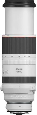 Canon RF 100-500mm f/4.5-7.1l هي عدسة USM-عدسة تكبير تليفونيل كاملة مع تثبيت الصورة وضبط السيارات السريعة للحياة البرية (4112C002) + بطاقة ذاكرة 64 جيجابايت in Saudi Arabia