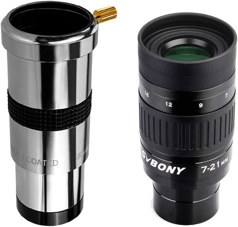 SVBONY SV137 3X Barlow Lens 1.25 inch Telescope Accessory Metal Body Bundle with SV135 Zoom Eyepiece, 6 Element 4 Group Telescope Accessories for Astronomic Telescopes Visual in Saudi Arabia