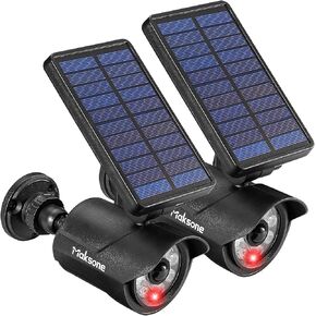 Maksone Solar Lights Motion Sensor Security Light Metal Finishing ، Camera Red Camera Camera IP66 LAMPABLAIN in Kuwait