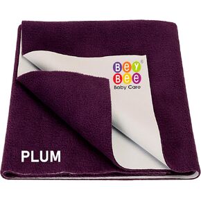Beybee Waterproof Bed Protector Baby Care Sheet (1 Count (Pack of 1))(Plum) in Saudi Arabia