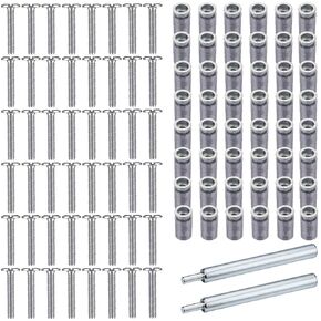 49 Piece Kit - Hurricane Shutter Hardware Hurricane Sidewalk Bolt Kit 18-8 Hardware Stainless Steel Bolt Combo with Masonry Anchors & Set Tool for Masonry Walls(1/4-20 x 1-1/4 Inch) in Kuwait