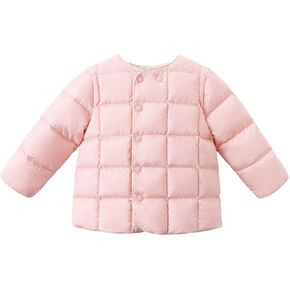 DAVE&BELLA Toddler Winter Down Jackets, Baby Boy Girl Lightweight Padded Puffer Jacket Coat Kids Packable Windproof Outerwear in Kuwait